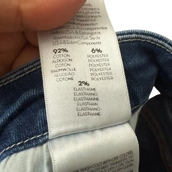 Mother High Waisted Looker Ankle Fray Not Rough Enough Jeans Womens Size 29 - Picture 5 of 7